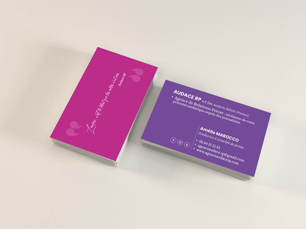 carte de visite audace rp